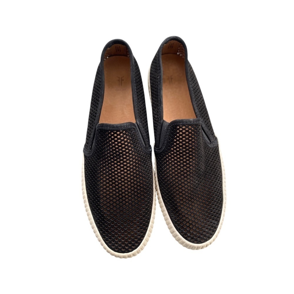 Frye Camille Perforated Slip On Sneakers Shoes Casual Black Women's Size 8.5M